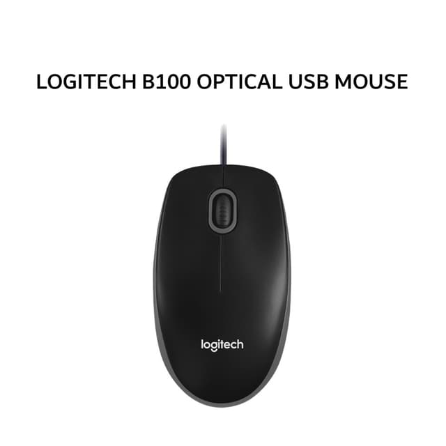 LOGITECH B100 MOUSE KABEL USB OPTICAL WIRED