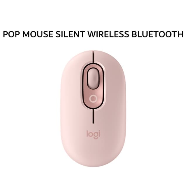 LOGITECH POP MOUSE WIRELESS BLUETOOTH SILENT EMOJI KEYS - ROSE