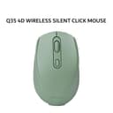 REXUS Q35 4D WIRELESS SILENT CLICK OFFICE MOUSE - GREEN - Variant 1