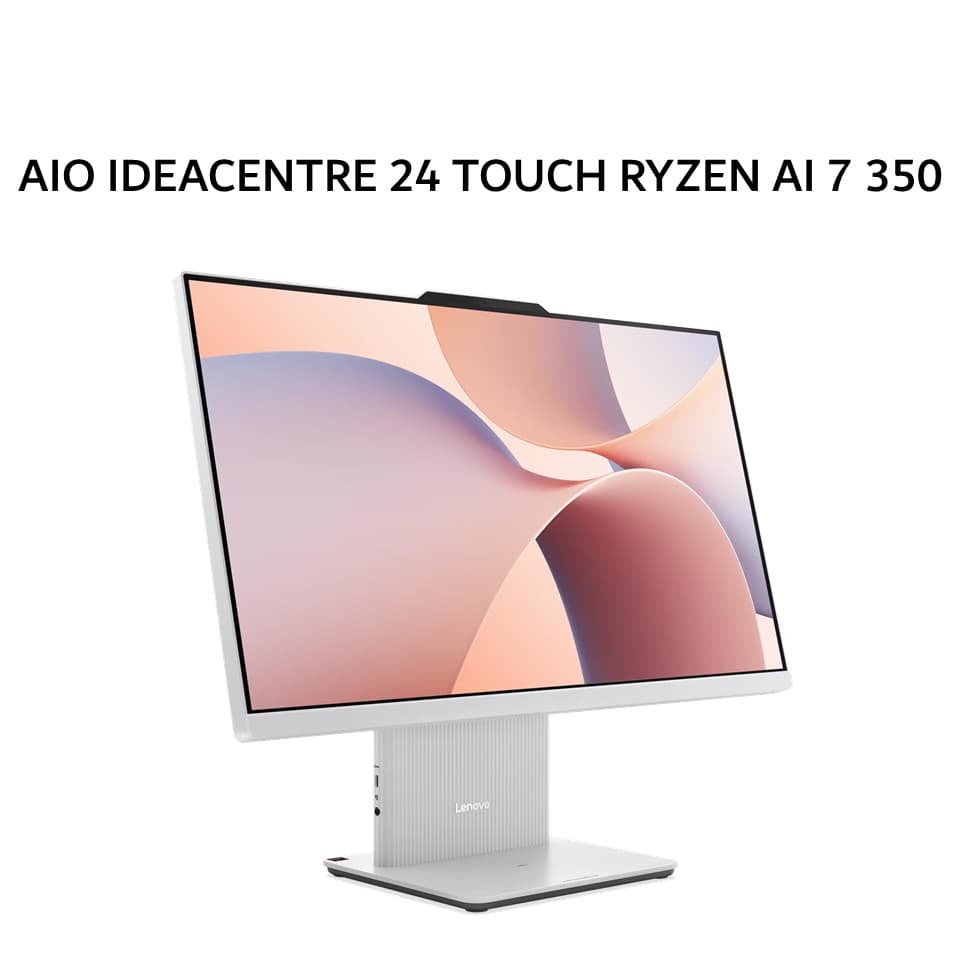 LENOVO AIO IDEACENTRE 24 TOUCH RYZEN AI 7 350 16GB 1TB W11+OHS+M365 23.8FHD IPS CLOUD GREY -0DID