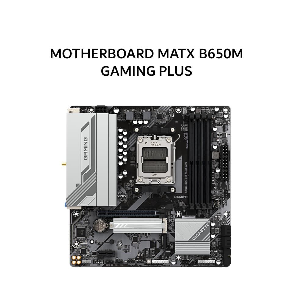 GIGABYTE MOTHERBOARD MATX B650M GAMING PLUS WIFI DDR5 AM5 /AMD 3Y