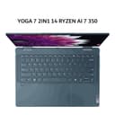 LENOVO YOGA 7 2IN1 14 RYZEN AI 7 350 16GB 1TB W11+OHS+M365B 14.0WUXGA OLED PEN SLEEVE 3Y PREM+3ADP TEAL -9UID - Image 2