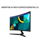 SAMSUNG MONITOR 24 INCH CURVED ESSENTIAL S3 S36GD VA 1800R FHD 1080P 4MS 100HZ 1Y PART + 3Y SERVICE - Image 1