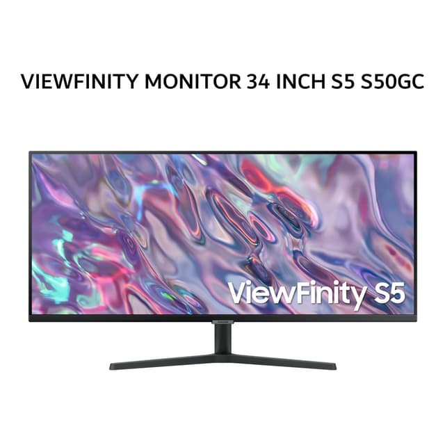 SAMSUNG VIEWFINITY MONITOR 34 INCH S5 S50GC VA WQHD 1440P 5MS 100HZ HDR10 1Y PART + 3Y SERVICE