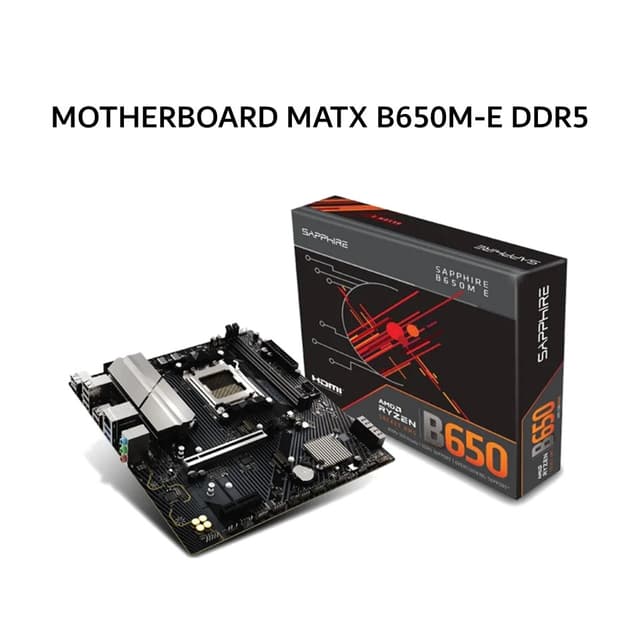 SAPPHIRE MOTHERBOARD MATX B650M-E DDR5 AM5 /AMD 3Y