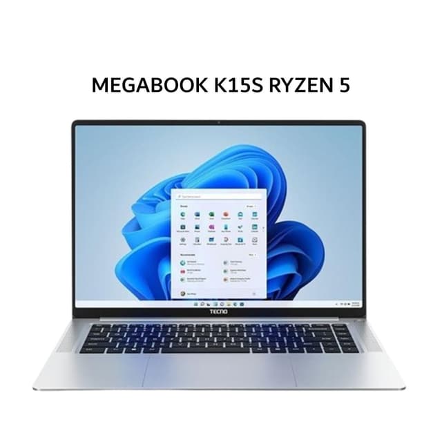 TECNO MEGABOOK K15S RYZEN 5 7430 8GB 512GB W11 15.6 FHD IPS SLV