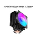 COOLER MASTER CPU AIR COOLER HYPER 212 3DHP BLACK ARGB (1X 120MM ARGB FAN + 4 HEATPIPES) BLACK 2Y - Image 2