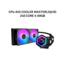 COOLER MASTER CPU AIO COOLER MASTERLIQUID 240 CORE II ARGB (240MM RADIATOR + 2X 120MM ARGB FANS) BLACK 5Y - Variant 1