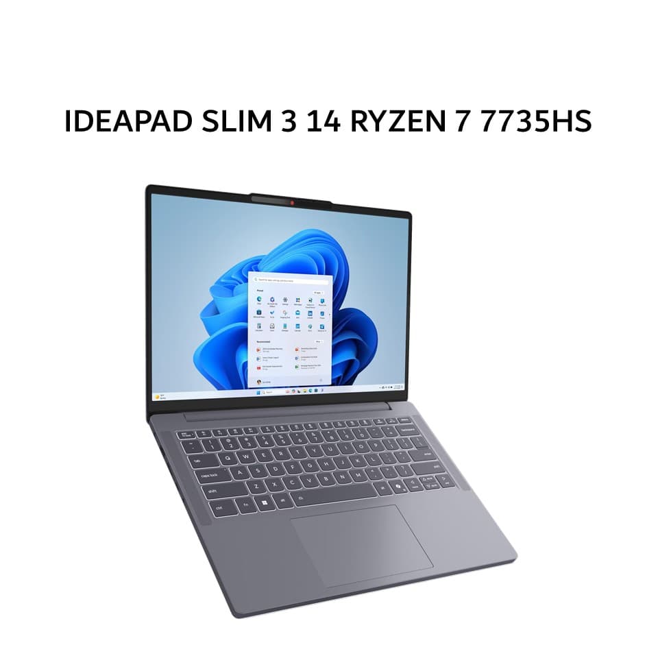 LENOVO IDEAPAD SLIM 3 14 RYZEN 7 7735HS 16GB 512GB W11+OHS+M365B 14.0WUXGA IPS 2YPREM+2ADP GRY -5MID