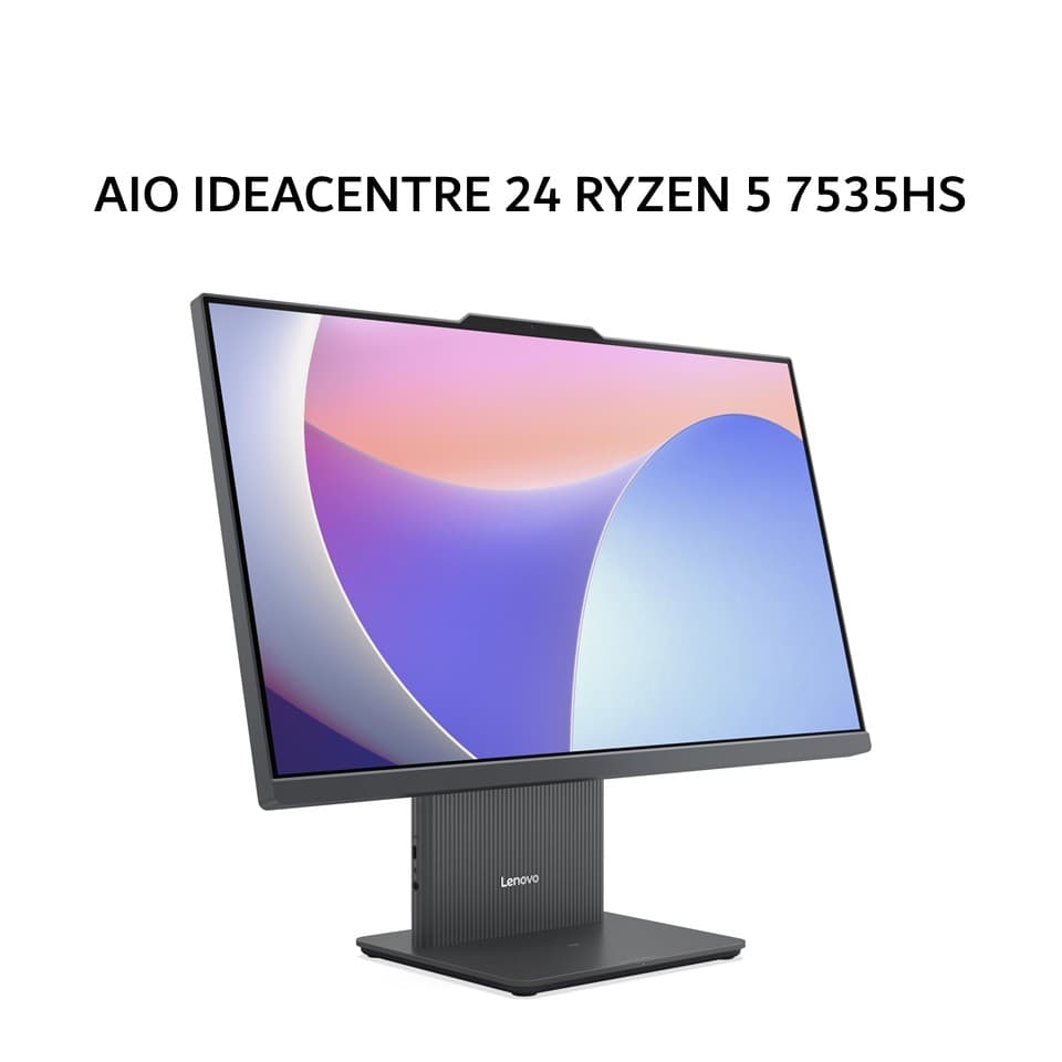 LENOVO AIO IDEACENTRE 24 RYZEN 5 7535HS 8GB 512GB W11+OHS 23.8FHD IPS LUNA GRY -88ID