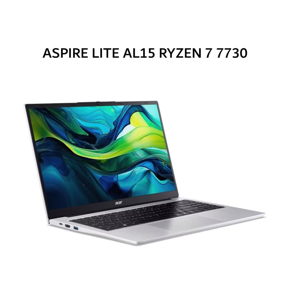 ACER ASPIRE LITE AL15 RYZEN 7 7730 16GB 512GB W11+OHS+M365 15.6FHD IPS SLV -42P.R1GJ