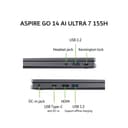 ACER ASPIRE GO 14 AI ULTRA 7 155H 32GB 512GB W11+OHS+M365B 14.0WUXGA 100RGB IPS GRY -71M.7705/32 - Image 3