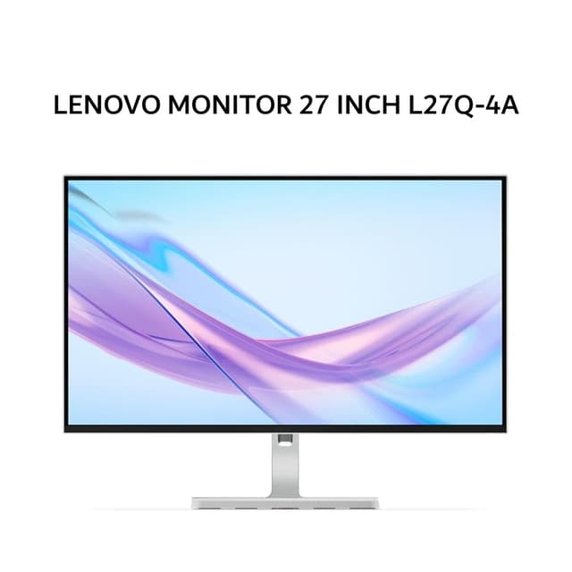 LENOVO MONITOR 27 INCH L27Q-4A IPS QHD 2K 1440P 1MS 100HZ ERGONOMIC SPEAKER WHITE 3Y