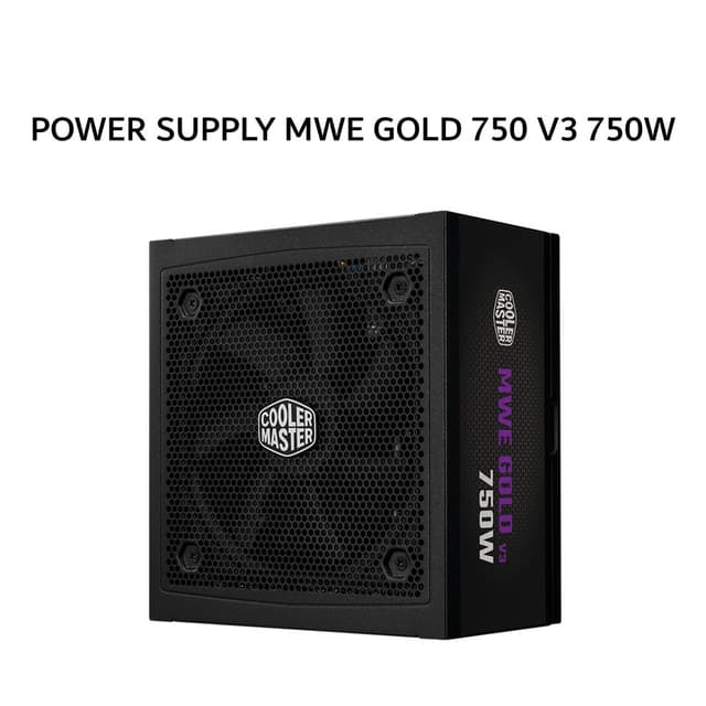 COOLER MASTER PSU POWER SUPPLY MWE GOLD 750 V3 750W (80+ GOLD) ATX 3.1 12V-2X6 BLACK 5Y