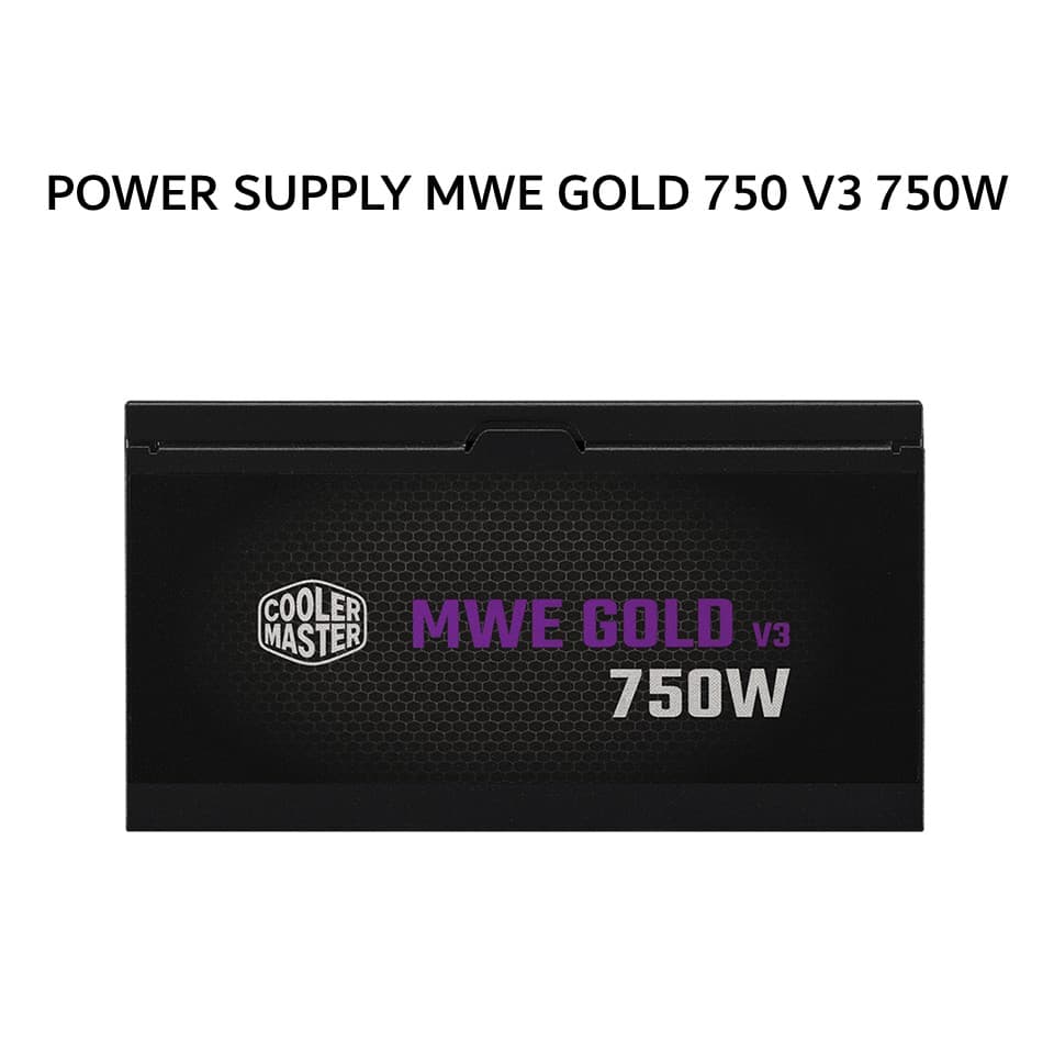 COOLER MASTER PSU POWER SUPPLY MWE GOLD 750 V3 750W (80+ GOLD) ATX 3.1 12V-2X6 BLACK 5Y