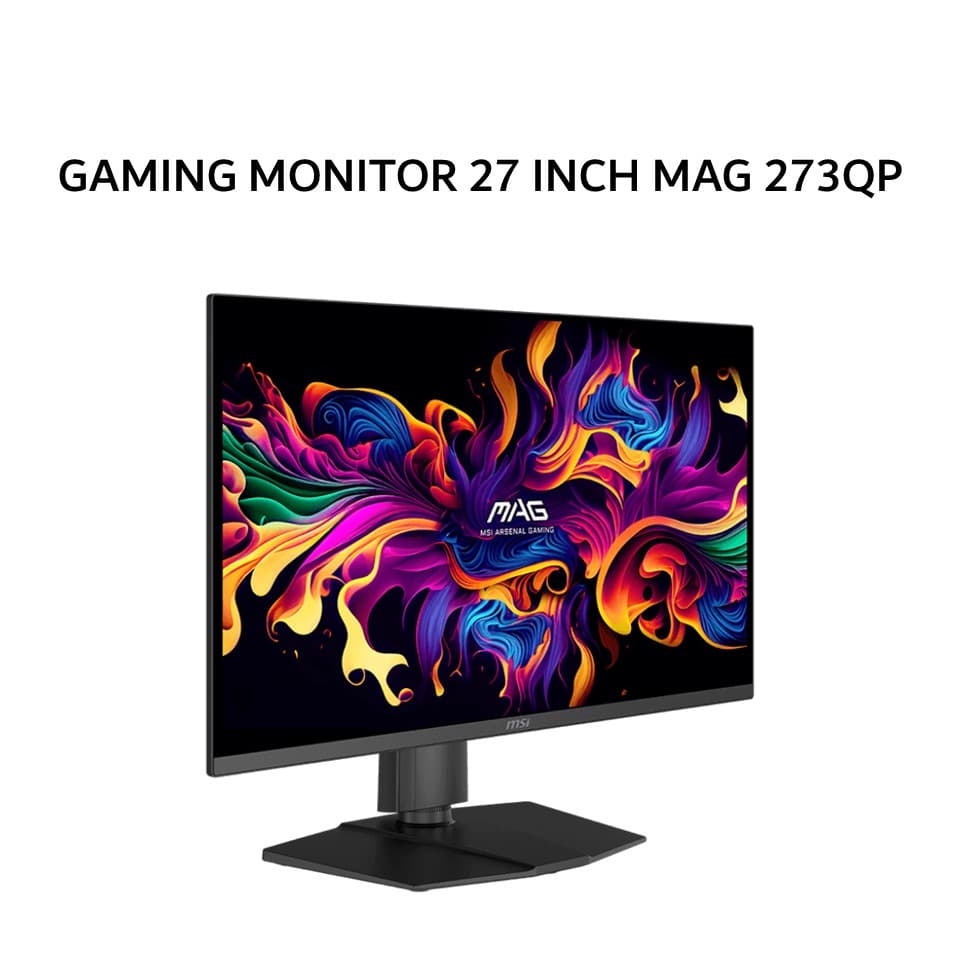 MSI OLED GAMING MONITOR 27 INCH MAG 273QP / MAG273QP QD-OLED X24 WQHD 2K 1440P 0.03MS 240HZ HDR TRUEBLACK 400 ERGONOMIC 3Y