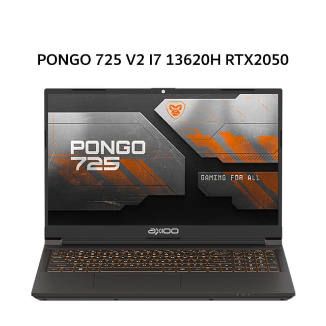 AXIOO PONGO 725 V2 I7 13620H RTX2050 4GB/ 16GB 512GB DOS 15.6FHD 144HZ IPS 3Y BLK