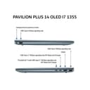 HP PAVILION PLUS 14 OLED I7 1355 16GB 1TB W11+OHS 14.0 2.8K VRR 120HZ BLIT EVO 2Y BLU -EW0081TU - Image 2