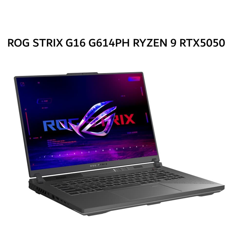 ASUS ROG STRIX G16 G614PH RYZEN 9 8940HX RTX5050 8GB/ 16GB 512GB W11+OHS+M365B 16.0QHD NEBULA 240HZ (BOX MOU) GRY -R9N55C6G-HM
