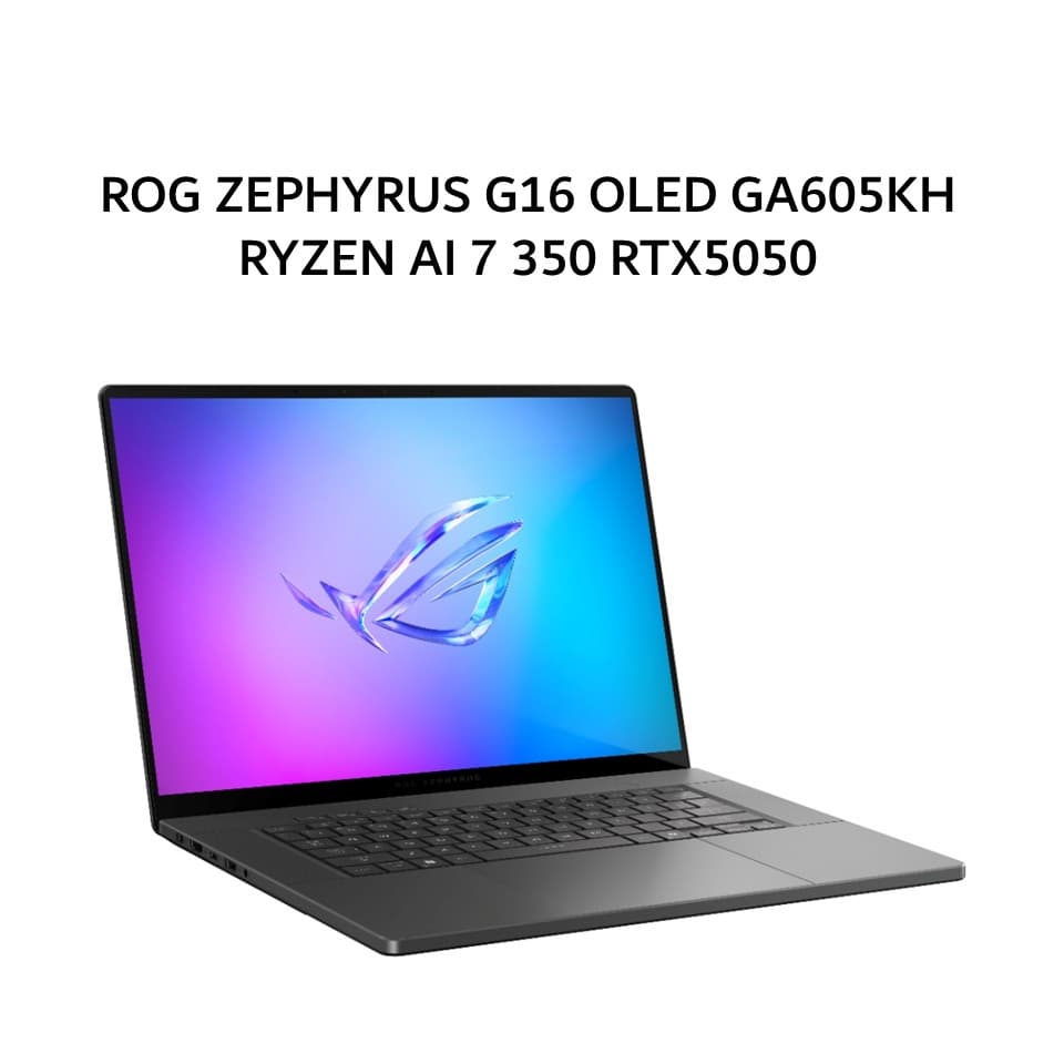 ASUS ROG ZEPHYRUS G16 OLED GA605KH RYZEN AI 7 350 RTX5050 8GB/ 32GB 1TB W11+OHS+M365B 16.0 NEBULA OLED WQXGA 2.5K 240HZ GRY -R7N55OL6G-HM