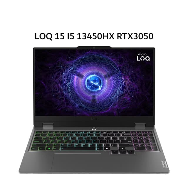 LENOVO LOQ 15 I5 13450HX RTX3050 6GB/ 12GB 512GB W11+OHS+M365B 15.6FHD 144HZ 100SRGB 4ZRGB 2Y PREM+2ADP GRY -6NID
