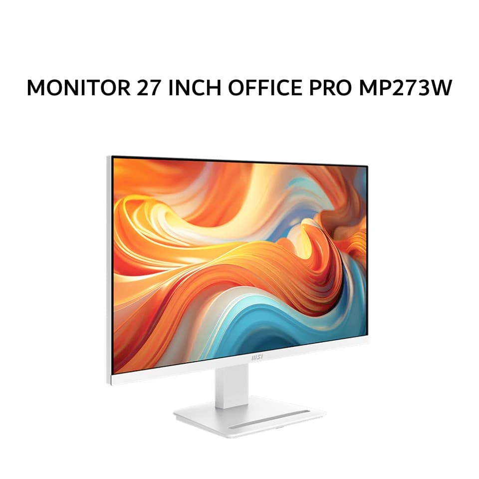 MSI MONITOR 27 INCH OFFICE PRO MP273W E14A IPS FHD 1080P 1MS 144HZ HDR READY SPEAKER WHITE 3Y