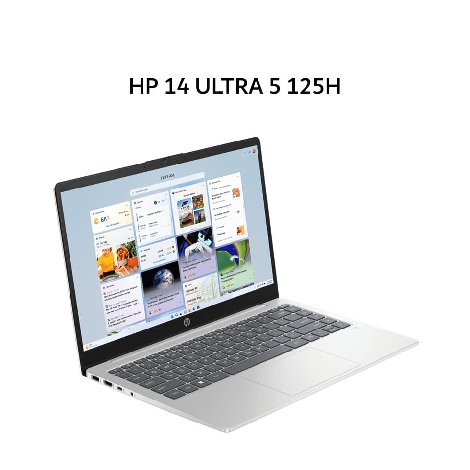 HP 14 ULTRA 5 125H 24GB 512GB W11+OHS+M365B 14.0FHD IPS BLIT 2Y SLV -EP1187TU