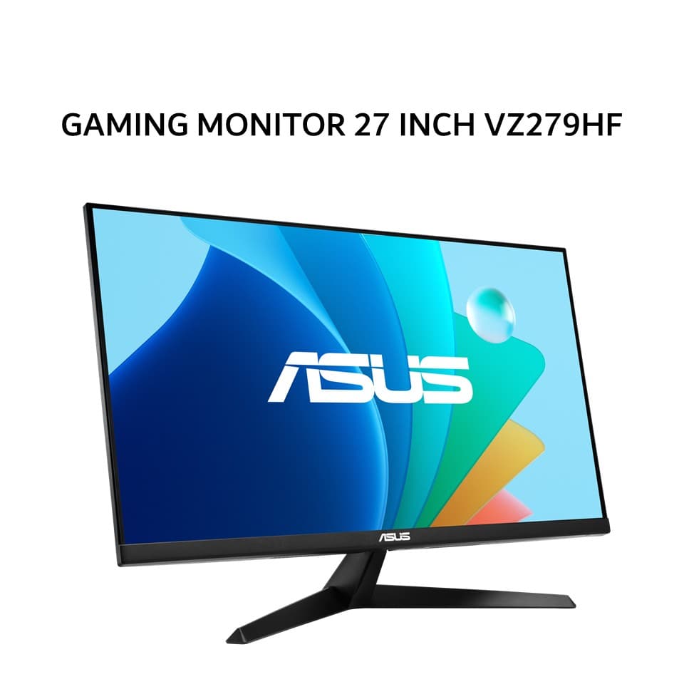 ASUS GAMING MONITOR 27 INCH VZ279HF IPS FHD 1080P 1MS 100HZ EYE CARE BLACK 3Y