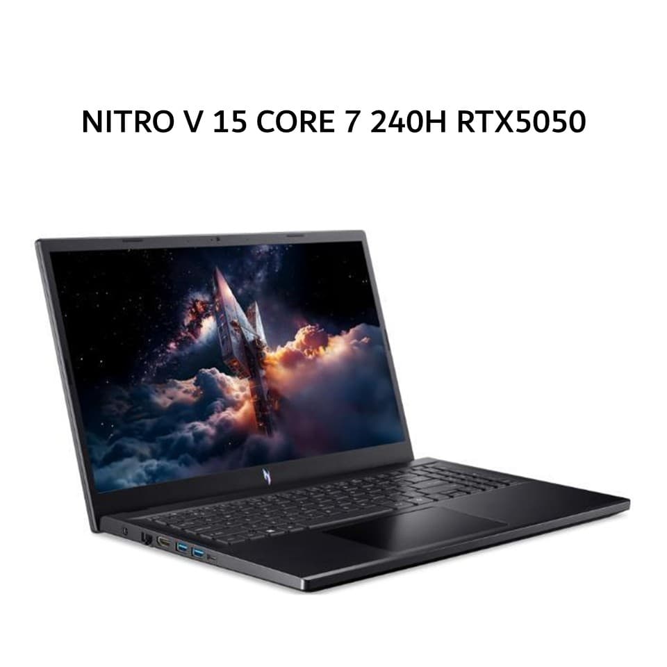 ACER NITRO V 15 CORE I7 240H RTX5050 8GB/ 16GB 512GB W11+OHS 15.6FHD 180HZ 100SRGB 2Y+ADP -52.777R