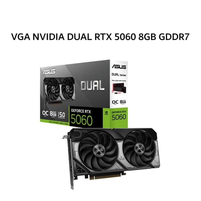 ASUS VGA NVIDIA GEFORCE DUAL RTX 5060 8GB GDDR7 OC 3Y