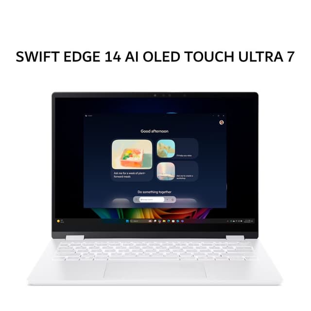 ACER SWIFT EDGE 14 AI OLED TOUCH SFE14 ULTRA 7 258V 32GB 1TB W11+OHS+M365B 14.0 2.8K 120HZ WHT -51T.77WL