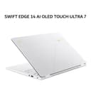 ACER SWIFT EDGE 14 AI OLED TOUCH SFE14 ULTRA 7 258V 32GB 1TB W11+OHS+M365B 14.0 2.8K 120HZ WHT -51T.77WL - Image 3
