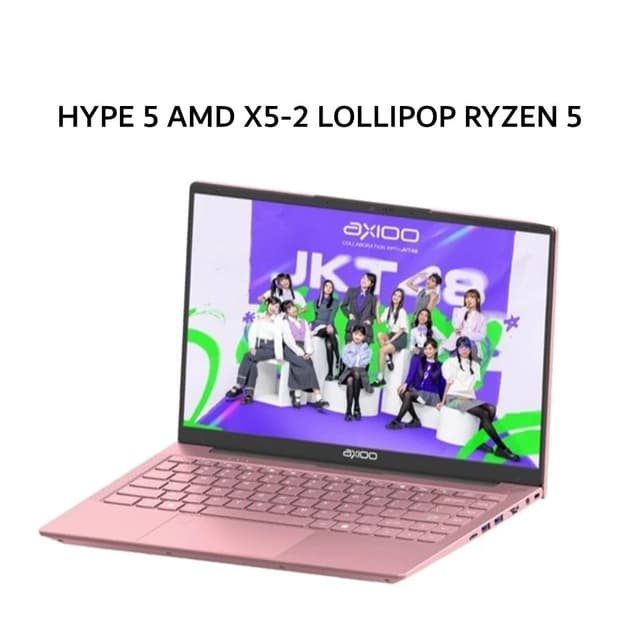 AXIOO HYPE 5 AMD X5-2 LOLLIPOP RYZEN 5 7430 8GB 256GB W11 14.0FHD IPS BLIT PNK