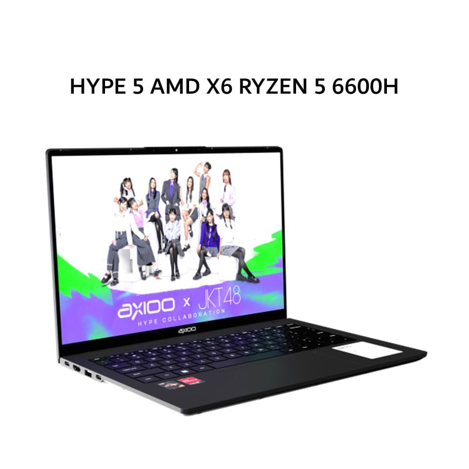 AXIOO HYPE 5 AMD X6 RYZEN 5 6600H 16GB 256GB W11 14.0FHD IPS BLIT GRY