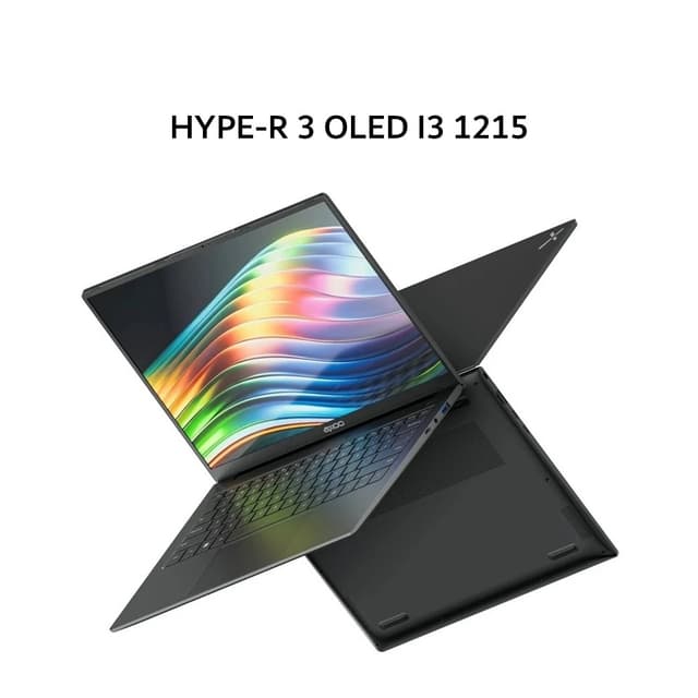 AXIOO HYPE-R 3 OLED I3 1215 24GB 256GB DOS 14.0FHD BLK (UNDER 1KG)