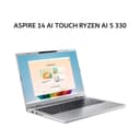 ACER ASPIRE 14 AI TOUCH RYZEN AI 5 330 16GB 512GB W11+OHS+M365B 14.0WUXGA 120HZ 100SRGB SLV -61MT.R25A - Image 1