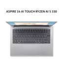 ACER ASPIRE 14 AI TOUCH RYZEN AI 5 330 16GB 512GB W11+OHS+M365B 14.0WUXGA 120HZ 100SRGB SLV -61MT.R25A - Image 2