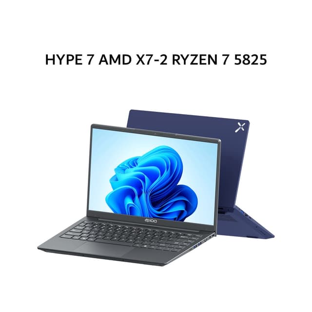 AXIOO HYPE 7 AMD X7-2 RYZEN 7 5825 8GB 512GB DOS 14.0FHD IPS BLIT GRY