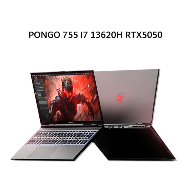 AXIOO PONGO 755 I7 13620H RTX5050 8GB/ 16GB 512GB DOS 16.0WUXGA 165HZ 100SRGB RGB 3Y GRY