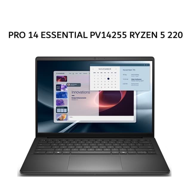 DELL PRO 14 ESSENTIAL PV14255 RYZEN 5 220 8GB 512GB 14.0 WUXGA W11PRO 2Y BLACK