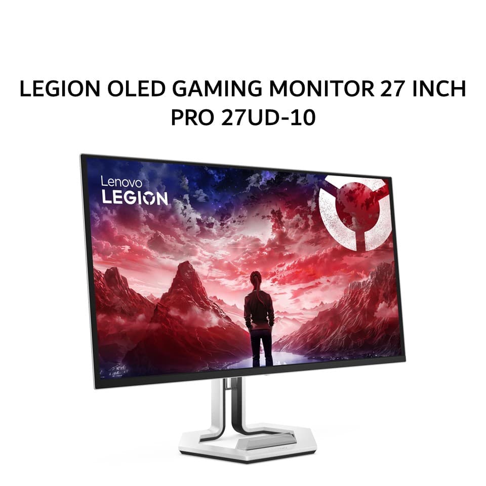 LENOVO LEGION OLED GAMING MONITOR 27 INCH PRO 27UD-10 UHD 4K 2160P 0.03MS 240HZ ERGONOMIC USB-C WHITE 3Y