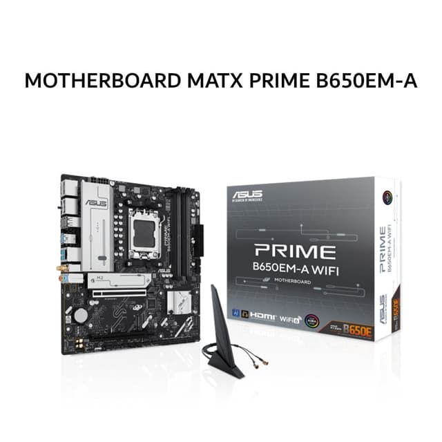ASUS MOTHERBOARD MATX PRIME B650EM-A WIFI DDR5 AM5 /AMD 3Y