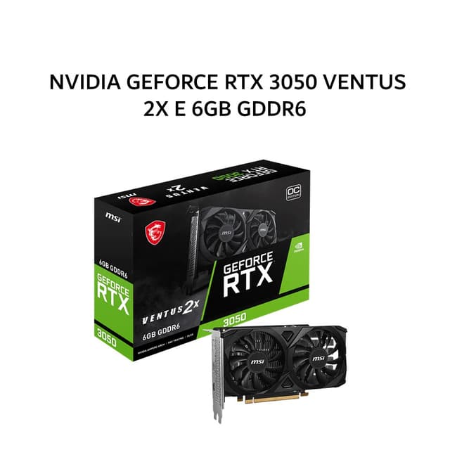 MSI VGA NVIDIA GEFORCE RTX 3050 VENTUS 2X E 6GB GDDR6 OC 3Y