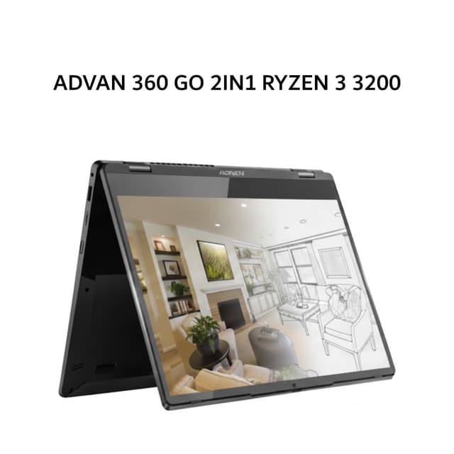 ADVAN 360 GO 2IN1 RYZEN 3 3200 8GB 256GB 14.0 IPS TOUCH GRY