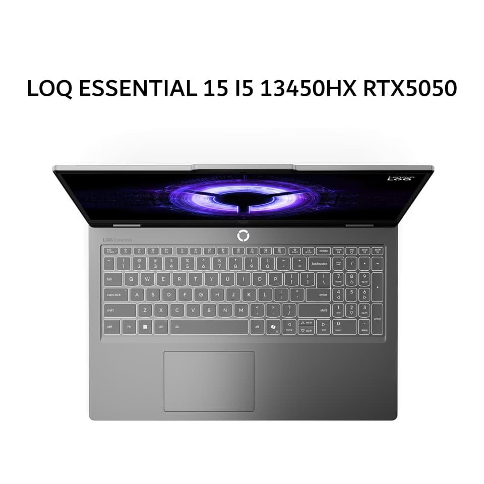 LENOVO LOQ ESSENTIAL 15 I5 13450HX RTX5050 8GB/ 16GB 512GB W11+OHS+M365B 15.6FHD 144HZ 100SRGB BLIT 2Y PREM+2ADP GRY -3KID