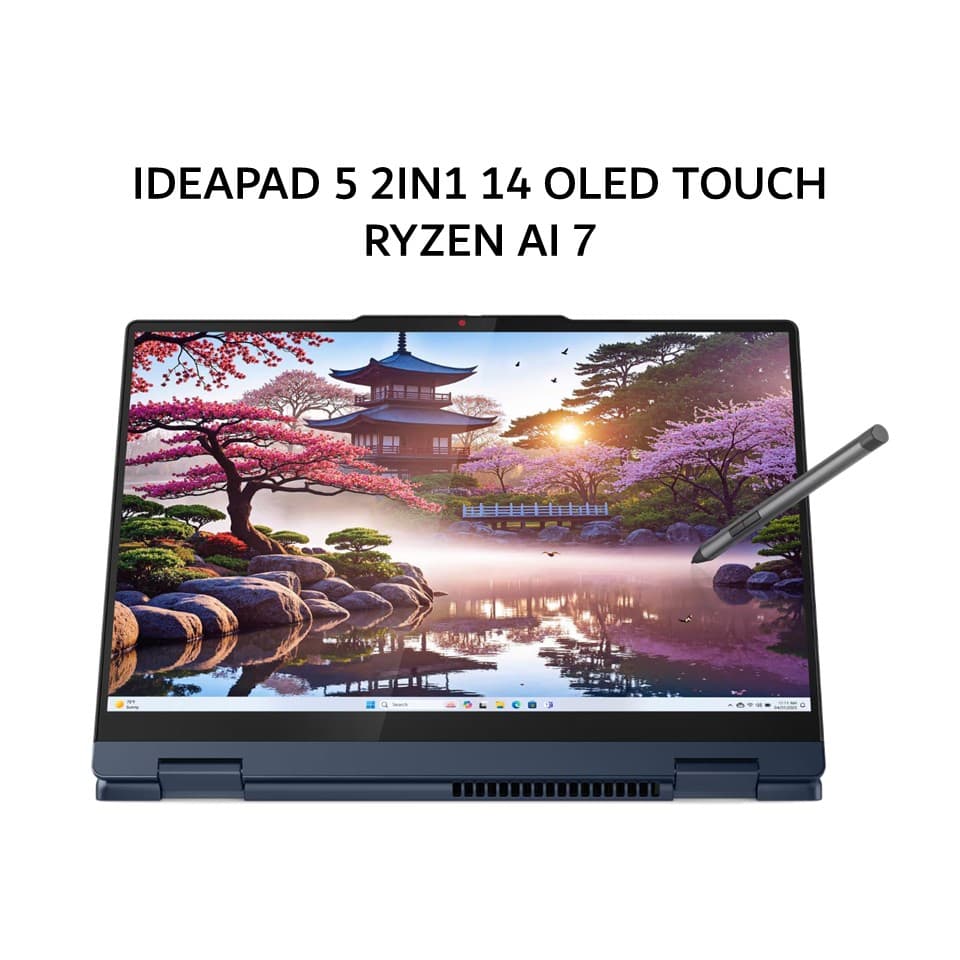 LENOVO IDEAPAD 5 2IN1 14 OLED TOUCH RYZEN AI 7 350 16GB 512GB W11+OHS+M365B 14.0WUXGA PEN 2Y+2ADP BLU -65ID