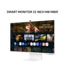 SAMSUNG SMART MONITOR 32 INCH M8 M80F VA UHD 4K 2160P 4MS 60HZ HDR10/HRD10+ CERTIFIED ERGONOMIC + SPEAKER 3Y - Image 1