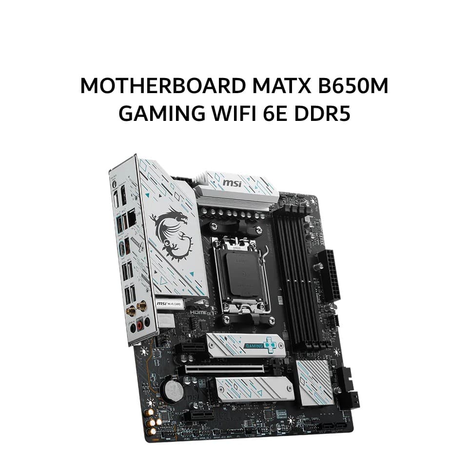 MSI MOTHERBOARD MATX B650M GAMING WIFI 6E DDR5 AM5 /AMD 3Y