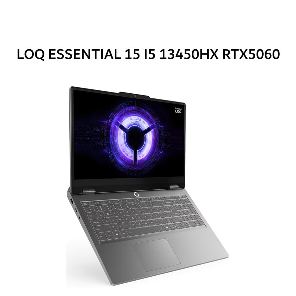 LENOVO LOQ ESSENTIAL 15 I5 13450HX RTX5060 8GB/ 16GB 512GB W11+OHS+M365B 15.6FHD 144HZ 100SRGB BLIT 2Y PREM+2ADP GRY -3DID