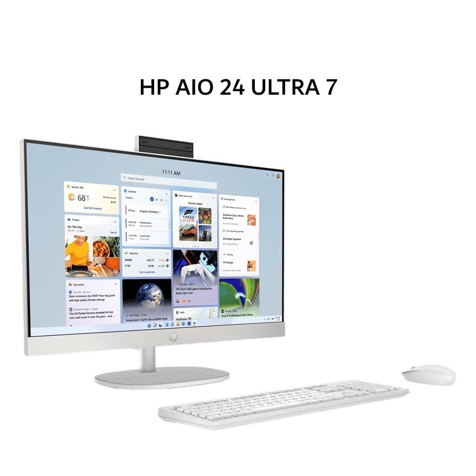 HP AIO 24 ULTRA 7 255U 16GB 512GB W11+OHS+M365 23.8FHD IPS WHT 1Y -CR2568D